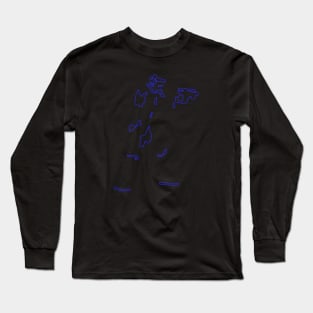 storm neon blue Long Sleeve T-Shirt